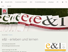 Tablet Screenshot of e-und-l.de